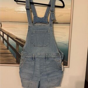 SO Light Blue Denim Overall Romper